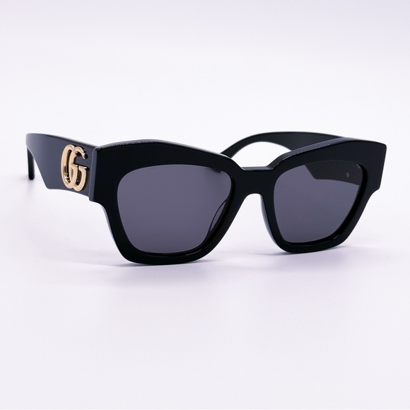 NEW GUCCI SUNGLASSES GG1422S 001 WOMEN SQUARE BLACK EYEWEAR GUCCI main image 8